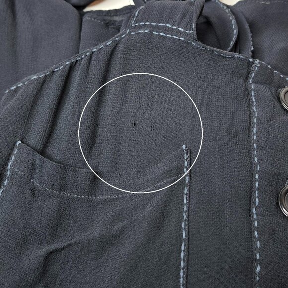 Free People Lou Lou Utility Midi Dress Women Tie Shoulder Sheer w Lining XS - Picture 7 of 7